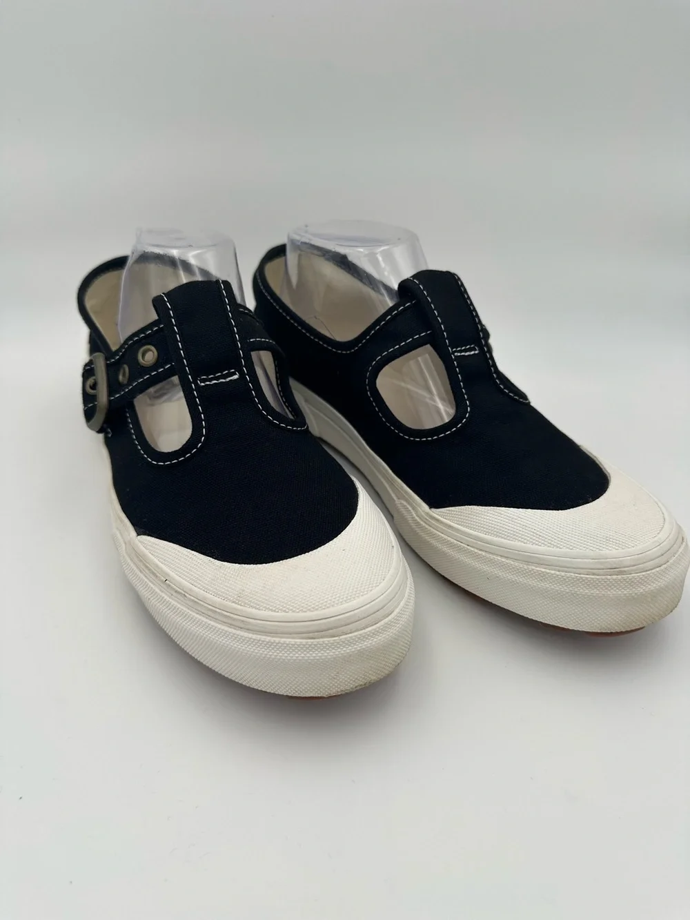 Vans Mary Jane Buckle Shoes Black W 9.5 M 8